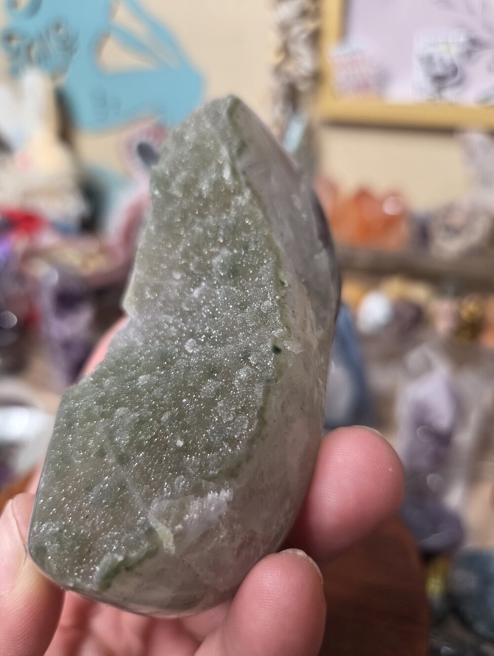 Green Amethyst Freeform 3x2 (Attracts Abundance) - Picture 4 of 6